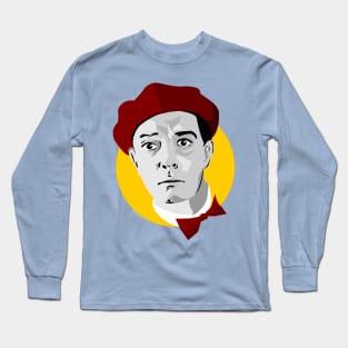 Colored Buster Keaton Long Sleeve T-Shirt